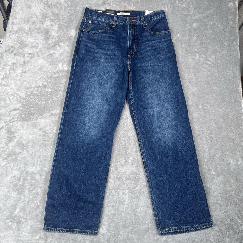Levi's Jeans Womens  30x30 Premium Dad Wide Leg Baggy Cotton Dark NWT